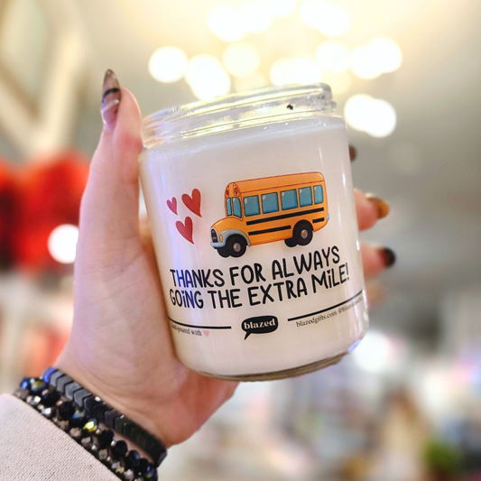 Thanks For Always Going The Extra Mile Candle