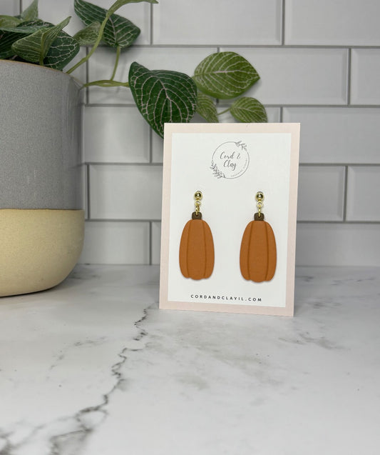 Long Pumpkin Dangles|1520