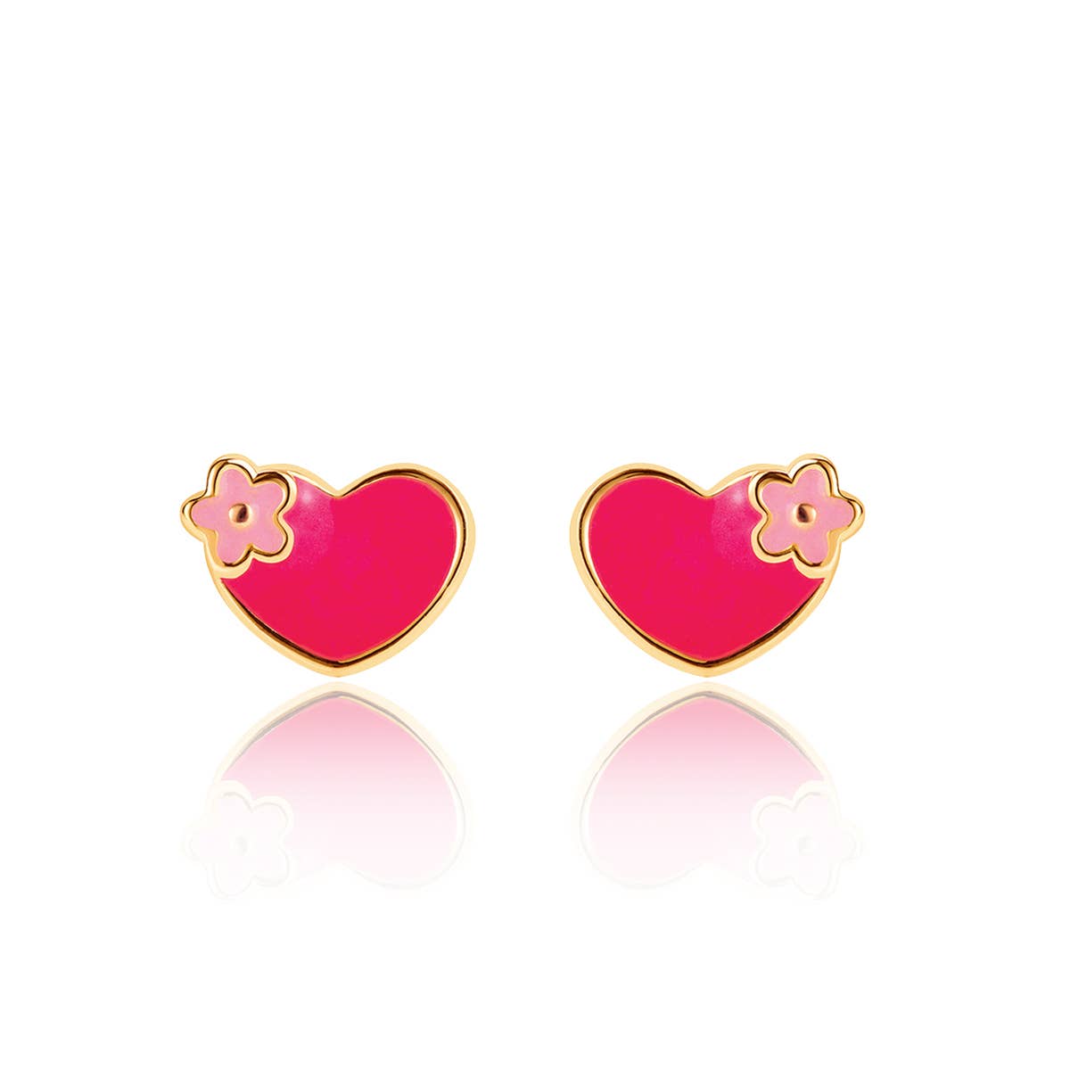 Hearts and Flowers | Cutie Stud Earrings | Valentine's Day