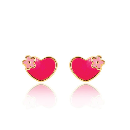Hearts and Flowers | Cutie Stud Earrings | Valentine's Day
