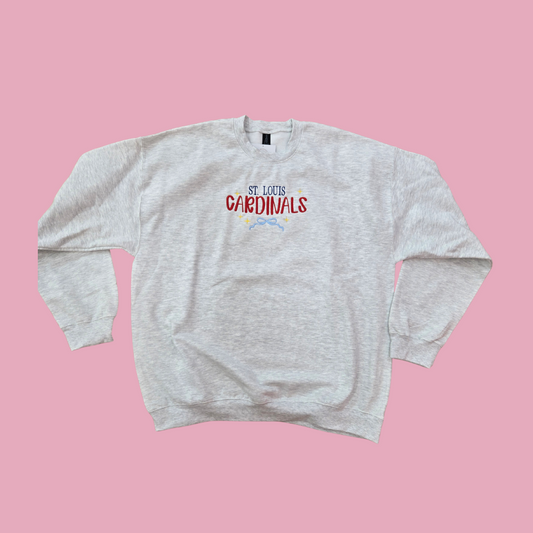 St. Louis Cardinals bows & stars sweatshirt|5997