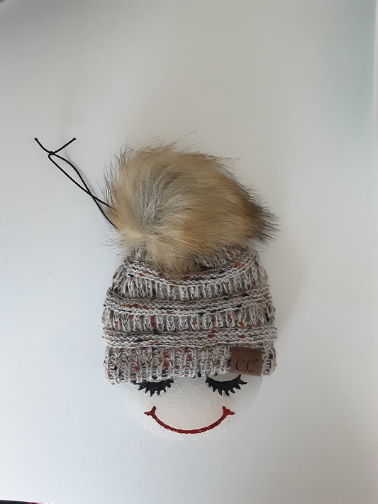 CAR FRESHIE-BEANIE SPECKLED TAN|1407