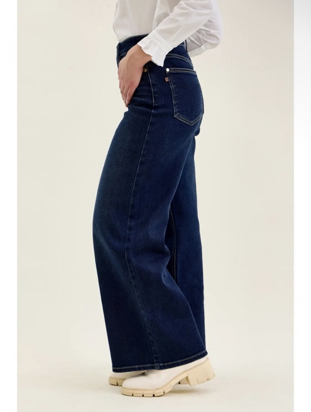 Judy Blue Hw Petite "Lux" Retro Wide Dk Twilight Blue|8964