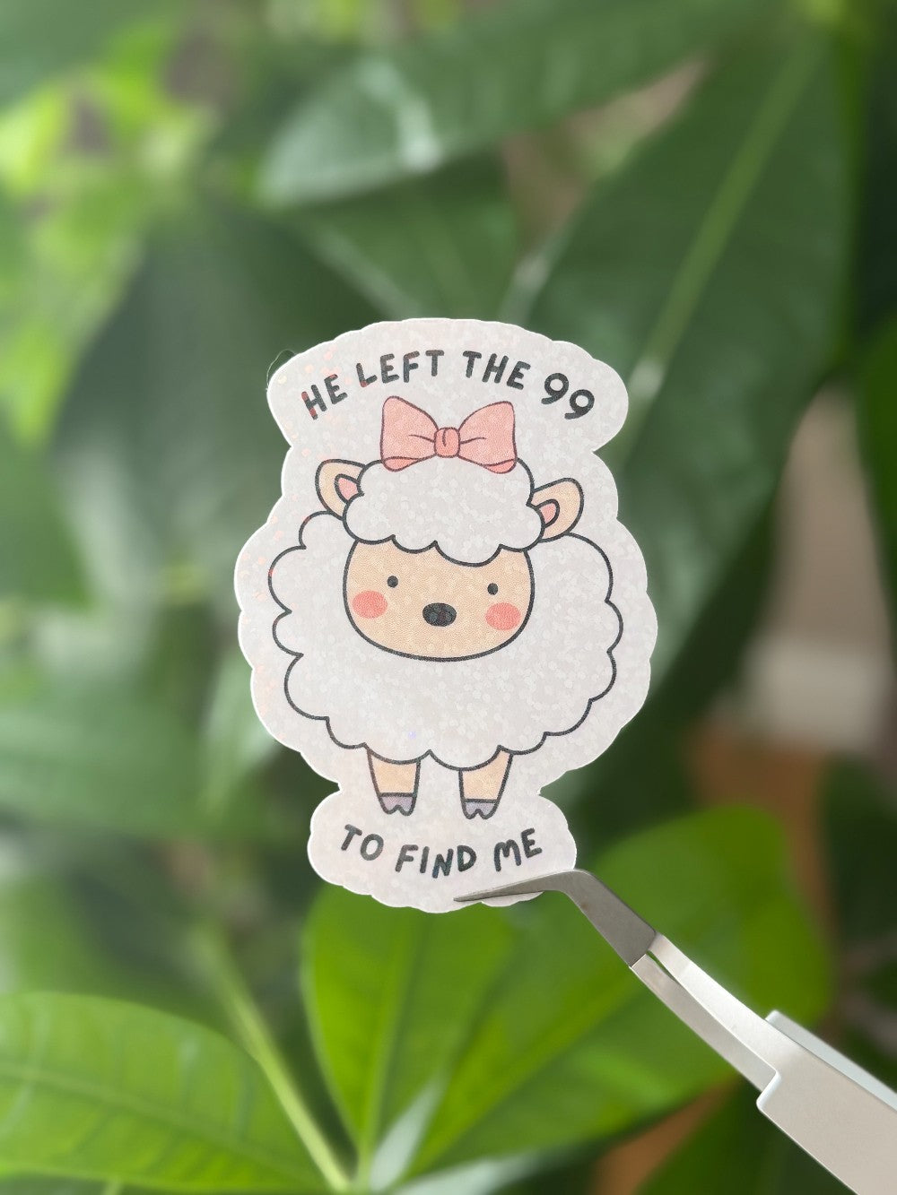 Sticker He Left the 99|7426