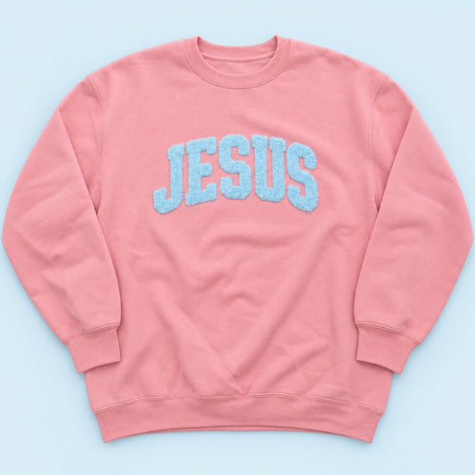 JESUS Fluffy Patched Crew|9234