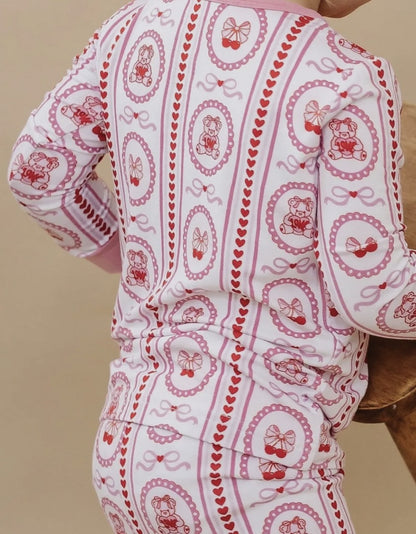 Bamboo Two Piece Set- Cherry Bear|4879