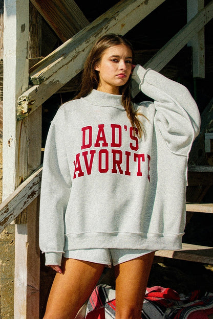 Dad's Favorite Reversible Mock-Neck|8198