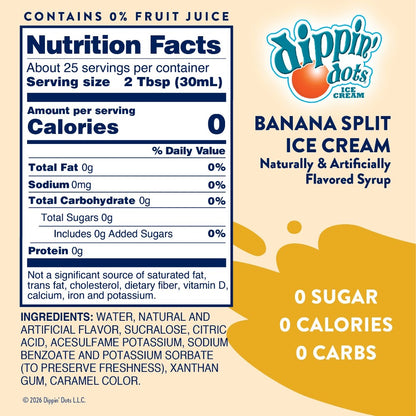 Dippin' Dots® Banana Split Ice Cream Syrup|8508