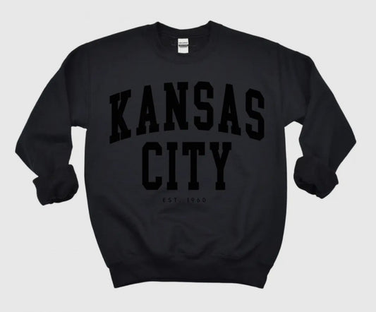 Kansas City Black Sweatshirt|2585