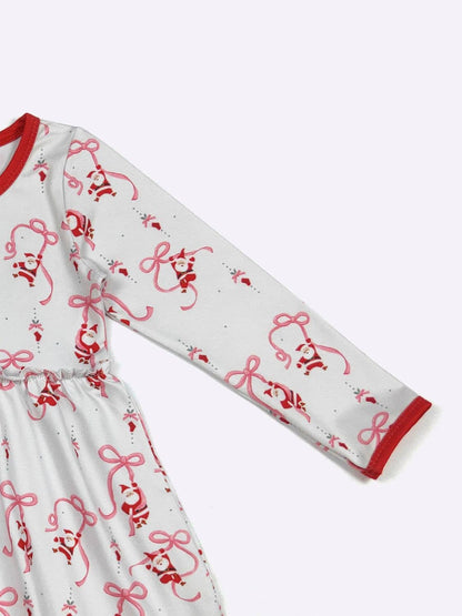 Ribbon Santa Girls Dress