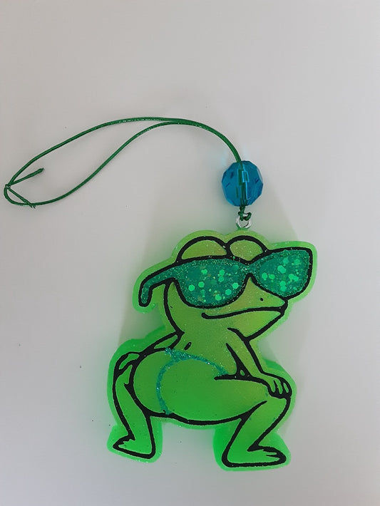 CAR FRESHIE-TWERK FROG BLUE|1379