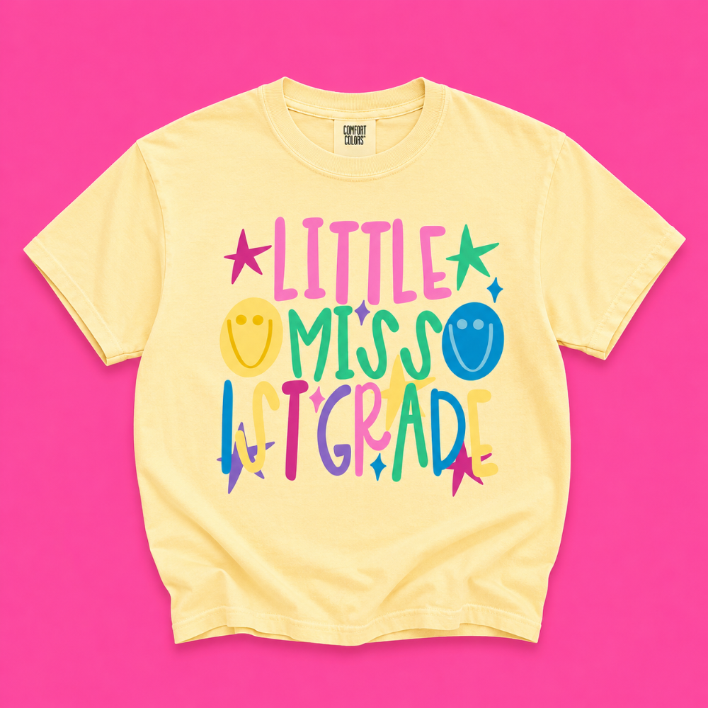 Little Miss 1st Grade Tee|8743