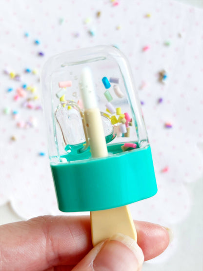Teal Sprinkles Popsicle Lip Gloss