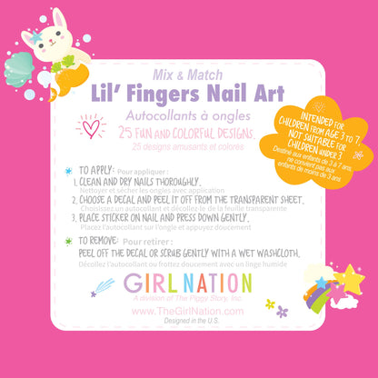 Cutie Stick-On Earring and Nail Sticker Gift Set- Unicorn