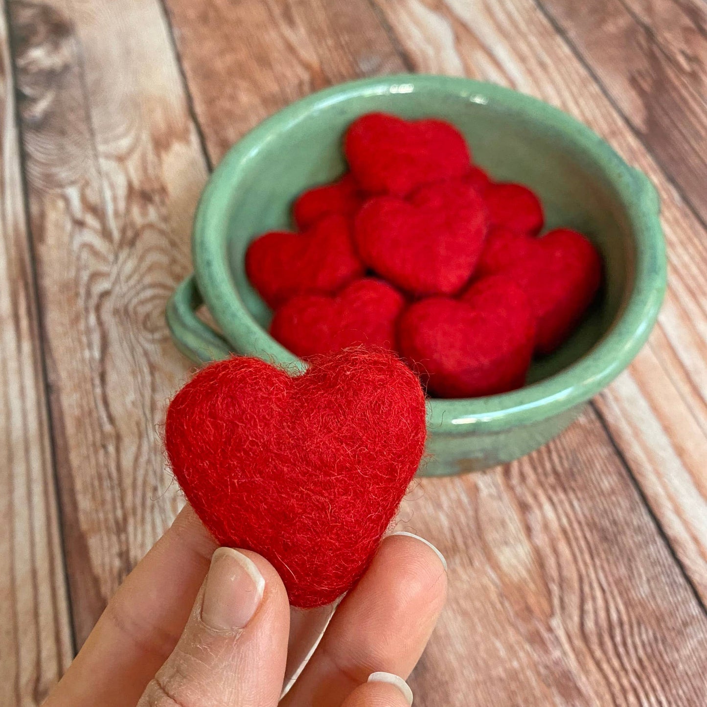 Felt Pocket Heart - Red