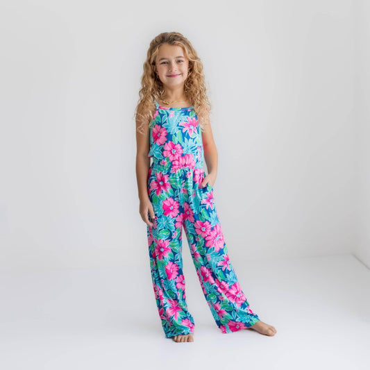 Tropical Jumpsuit With Pockets