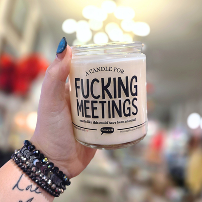 A Candle For Fucking Meetings Candle
