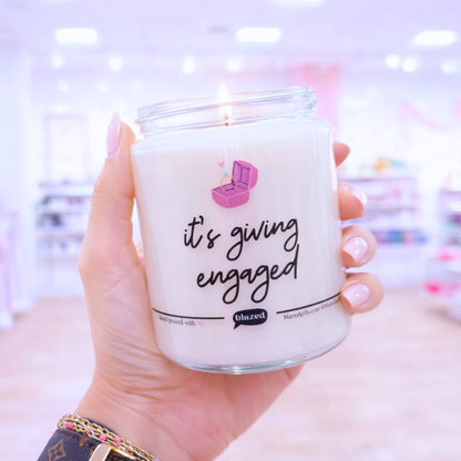 It's Giving Engaged Candle
