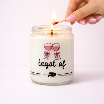 Legal Af 21st Birthday Candle
