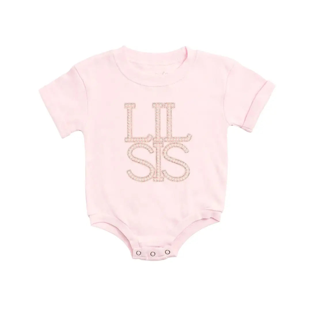 Lil Sis Pearled Onesie