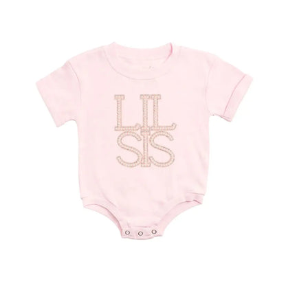 Lil Sis Pearled Onesie