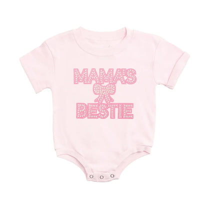 Mamas Bestie Pearled Onesie