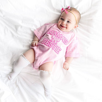 Mamas Bestie Pearled Onesie