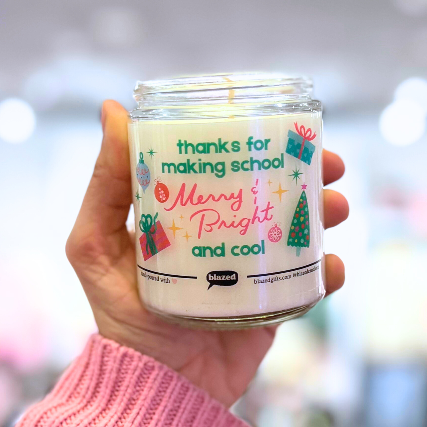 Making School Merry & Bright Candle