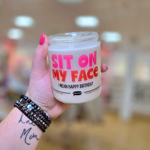 Sit On My Face Birthday Candle