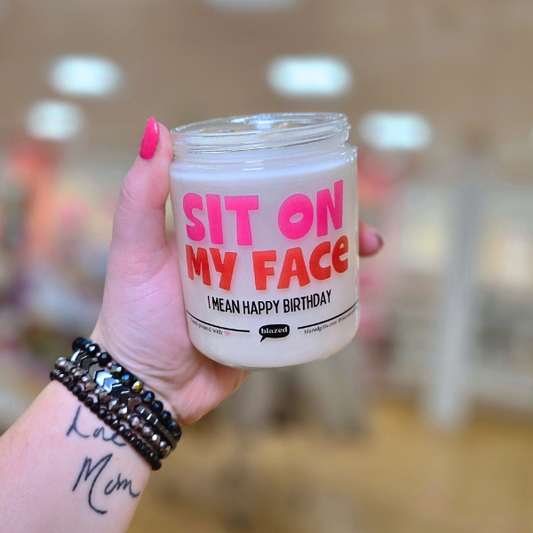 Sit On My Face Birthday Candle