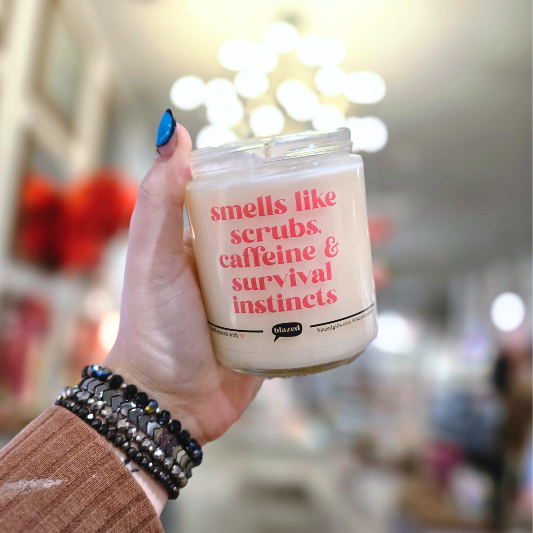 Smells Like Scrubs, Caffeine & Survival Instincts Candle